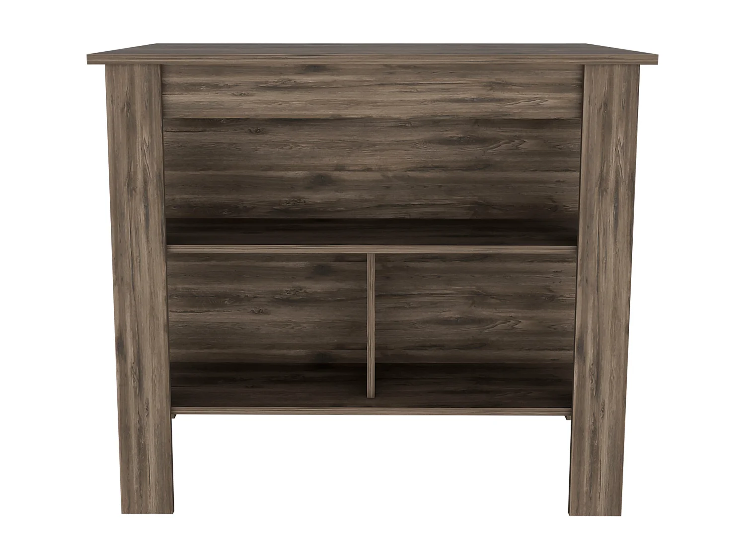 Isola da cucina Cala in melaminico con 3 ripiani, marrone, 90 cm X 103 cm X 70 cm