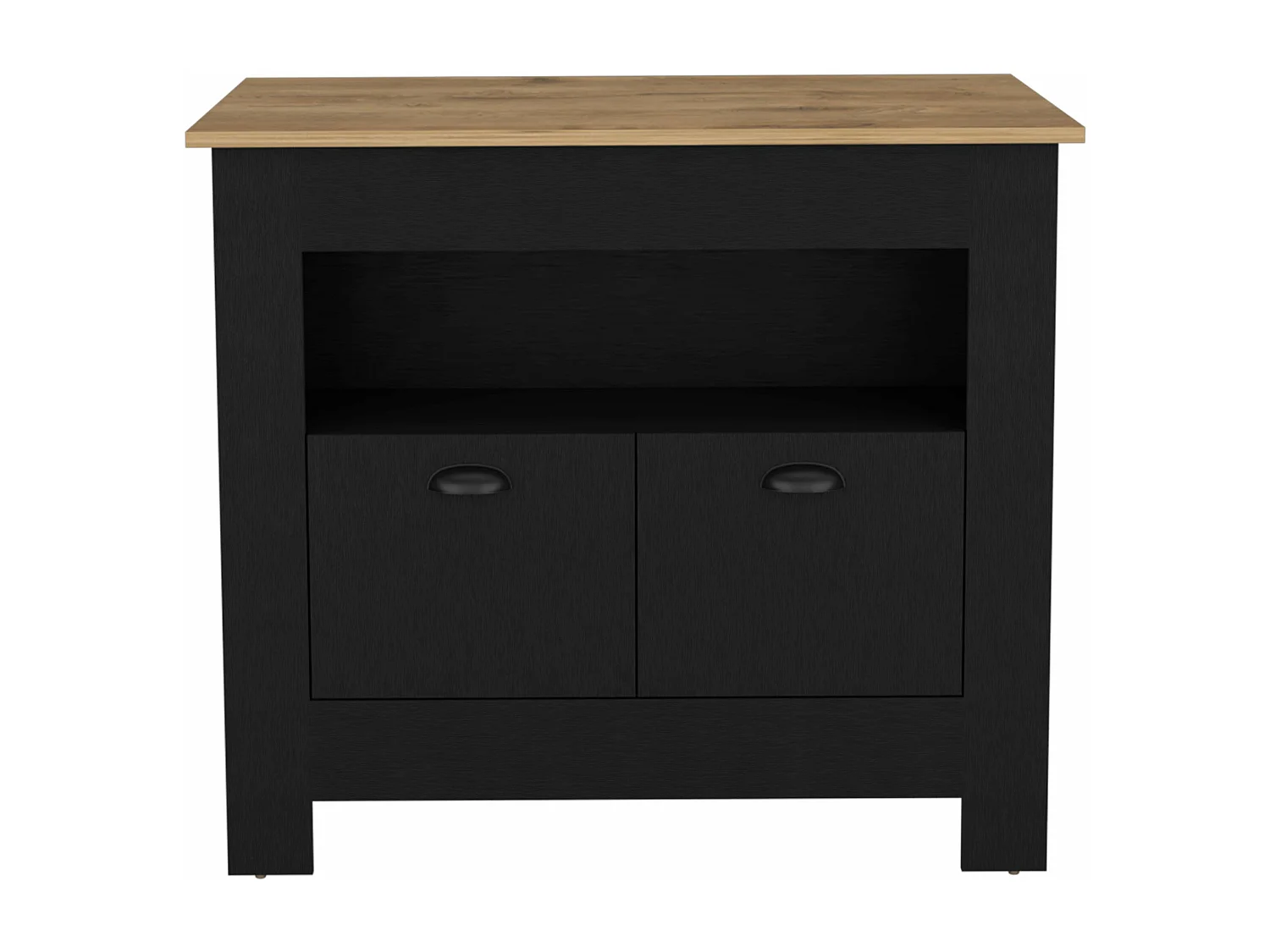 Ilha de cozinha Arlet em melamina com 2 portas e 3 prateleiras, Multicolor , 89.9 cm X 103 cm X 70 cm