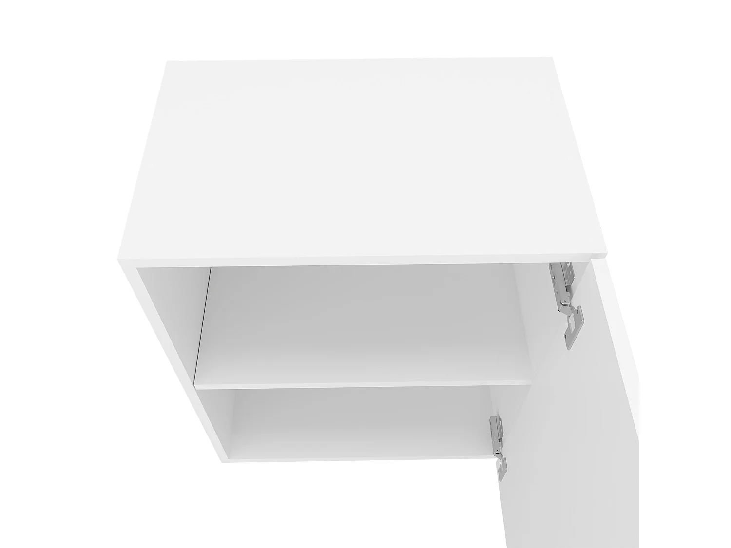 Armario Manchester en melamina con 2 estantes y 1 puerta , blanco , 60 cm  X 50 cm  X 33.5 cm
