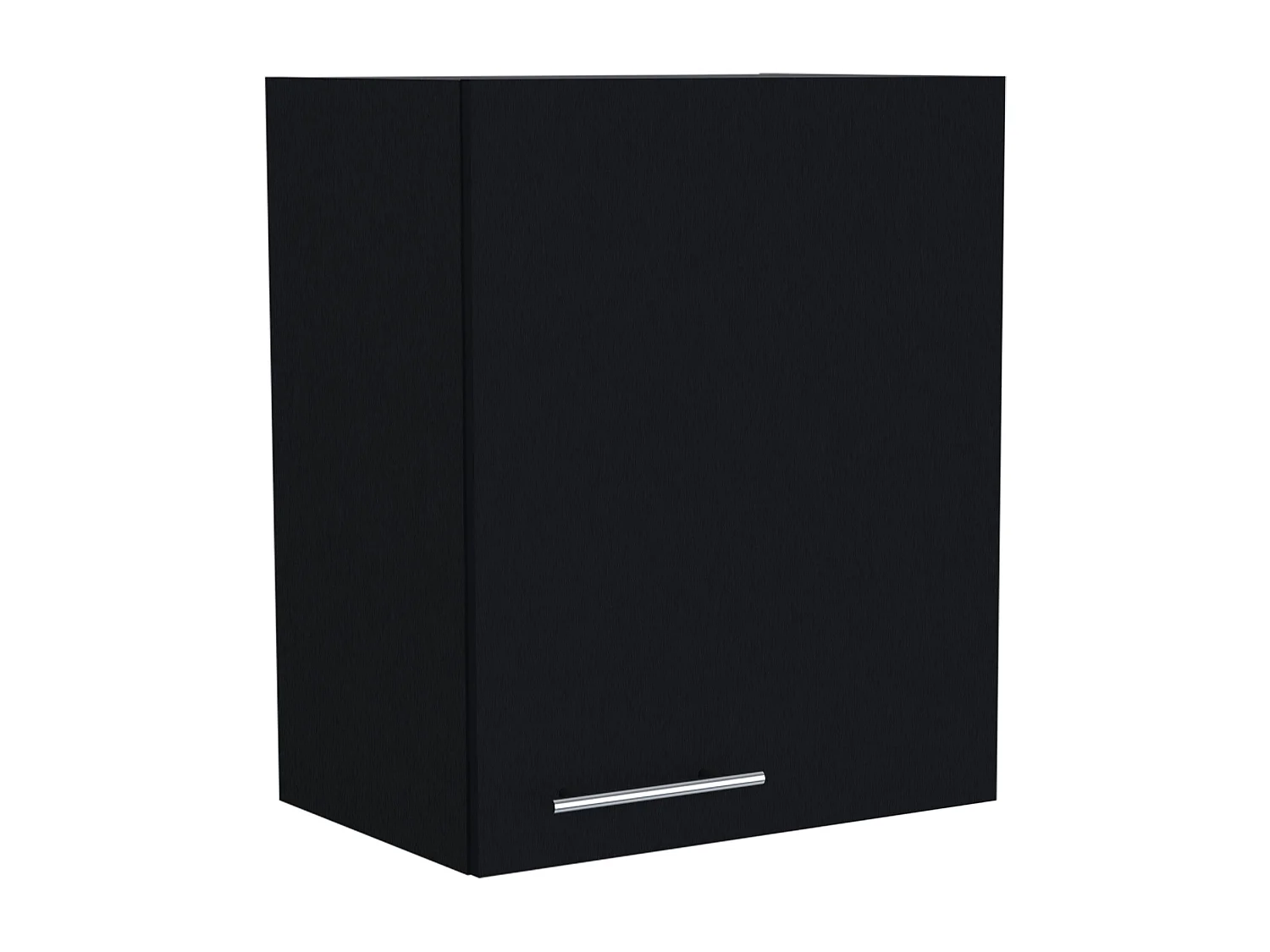 Armoire Manchester en mélaminé avec 2 étagères et 1 porte, noir , 60 cm X 50 cm X 33.5 cm