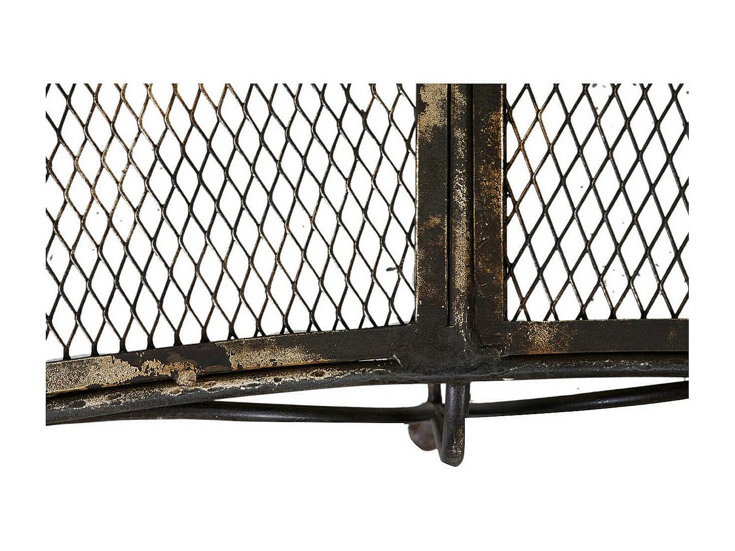 BISCOTTINI Banc – Fer Forgé Finition Noir Antique – Extérieur – Banc de Jardin - Chaise ou Banc en Métal - Balcon - Terrasse – 176x58x102 cm