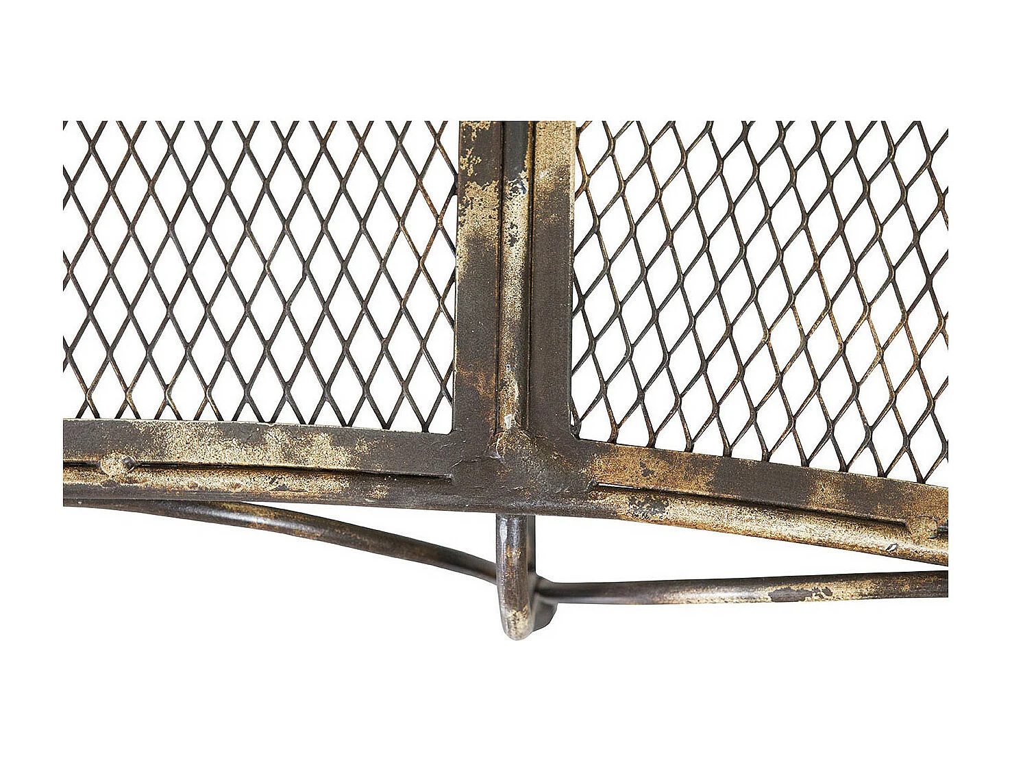 BISCOTTINI Banc – Fer Forgé Finition Noir Antique – Extérieur – Banc de Jardin - Chaise ou Banc en Métal - Balcon - Terrasse – 176x58x102 cm