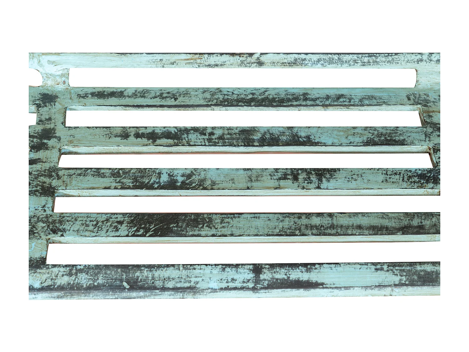 BISCOTTINI Banc – Fer Forgé Finition Antique – Extérieur – Banc de Jardin - Chaise ou Banc en Métal - Balcon - Terrasse – 184 x 70 x 110 cm