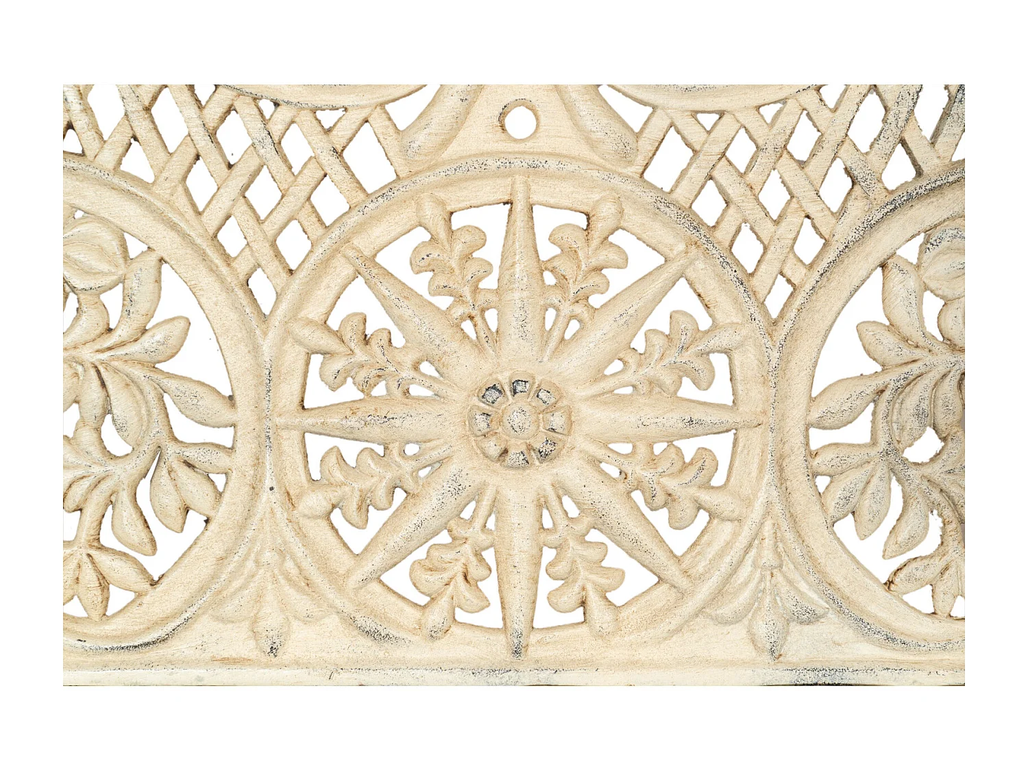BISCOTTINI Banc – Fer Forgé Finition Antique – Extérieur – Banc de Jardin - Chaise ou Banc en Métal - Balcon - Terrasse -  110x55x88cm