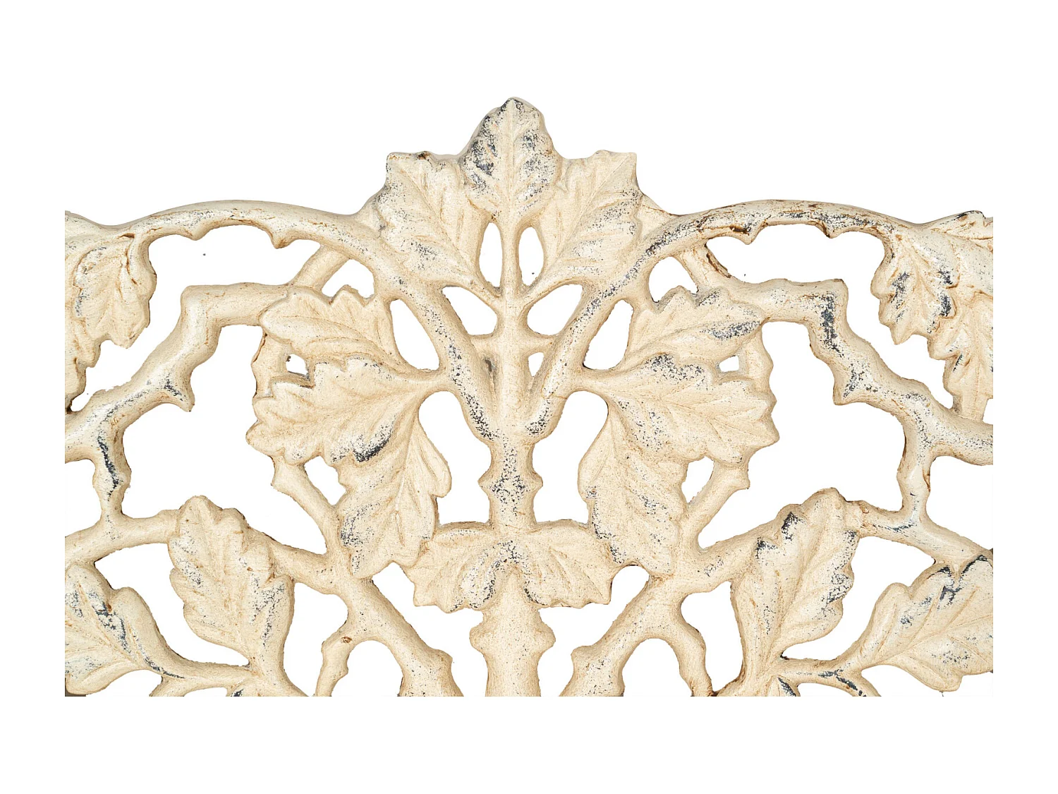 BISCOTTINI Banc – Fer Forgé Finition Antique – Extérieur – Banc de Jardin - Chaise ou Banc en Métal - Balcon - Terrasse - 110x56x86cm