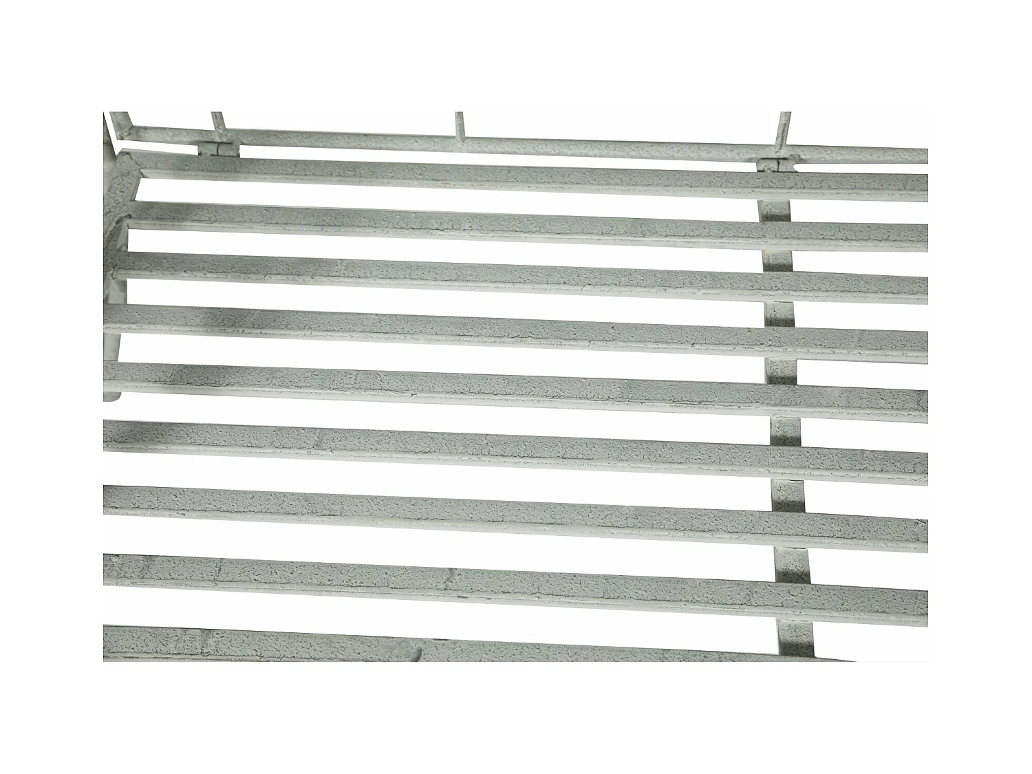 BISCOTTINI Banc – Fer Forgé Finition Argent Antique – Extérieur – Banc de Jardin - Chaise ou Banc en Métal - Balcon - Terrasse – 133 x 47 x 90 cm