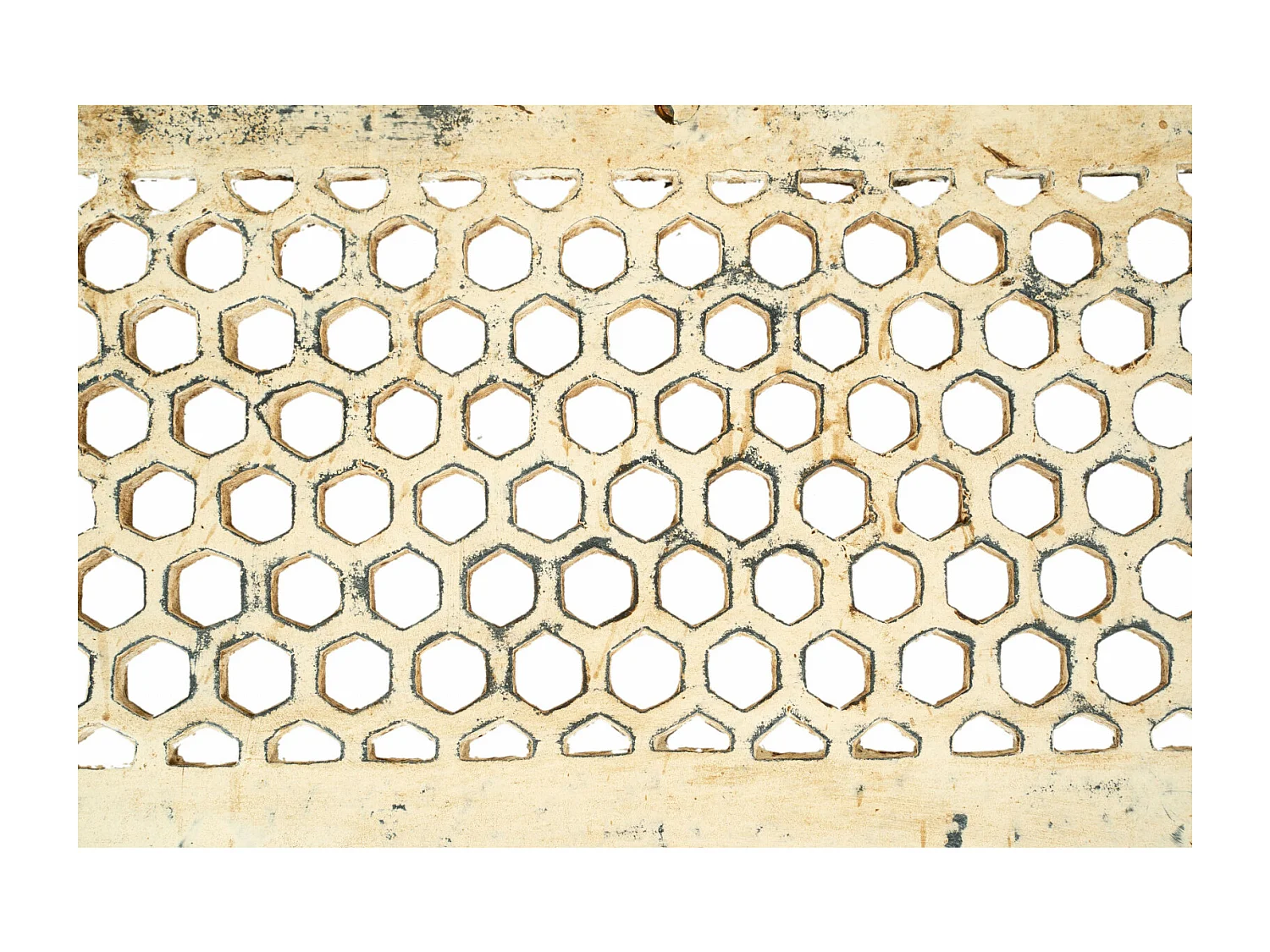 BISCOTTINI Banc – Fer Forgé Finition Antique – Extérieur – Banc de Jardin - Chaise ou Banc en Métal - Balcon - Terrasse – 130 x 47 x 79 cm