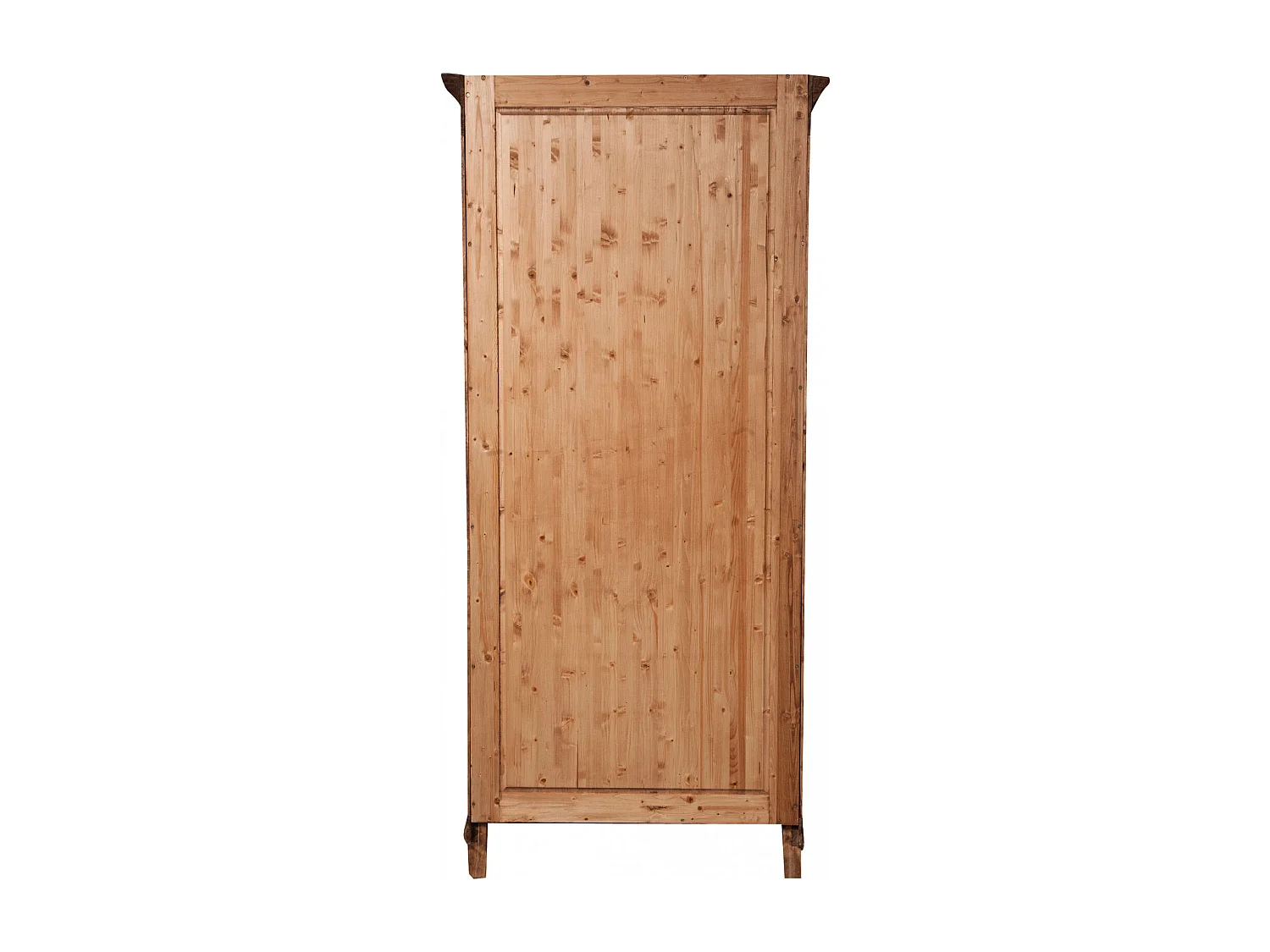 BISCOTTINI - Armoire - Bois massif finition antique naturelle - Armoire de rangement - Garde-robe et dressing - Armoire de jardin - Armoire vintage - 100x50x210 cm