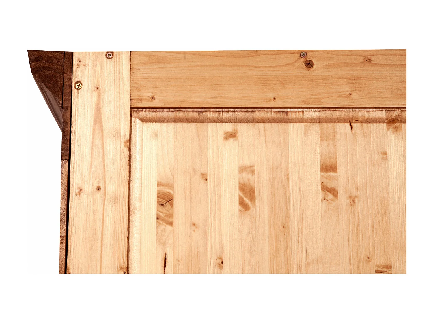 BISCOTTINI - Armoire - Bois massif finition antique naturelle - Armoire de rangement - Garde-robe et dressing - Armoire de jardin - Armoire vintage - 100x50x210 cm