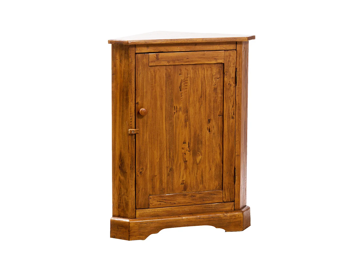 BISCOTTINI - Armoire - Bois massif finition antique naturelle - Armoire de rangement - Garde-robe et dressing - Armoire de jardin - Armoire vintage - 50x50x92 cm