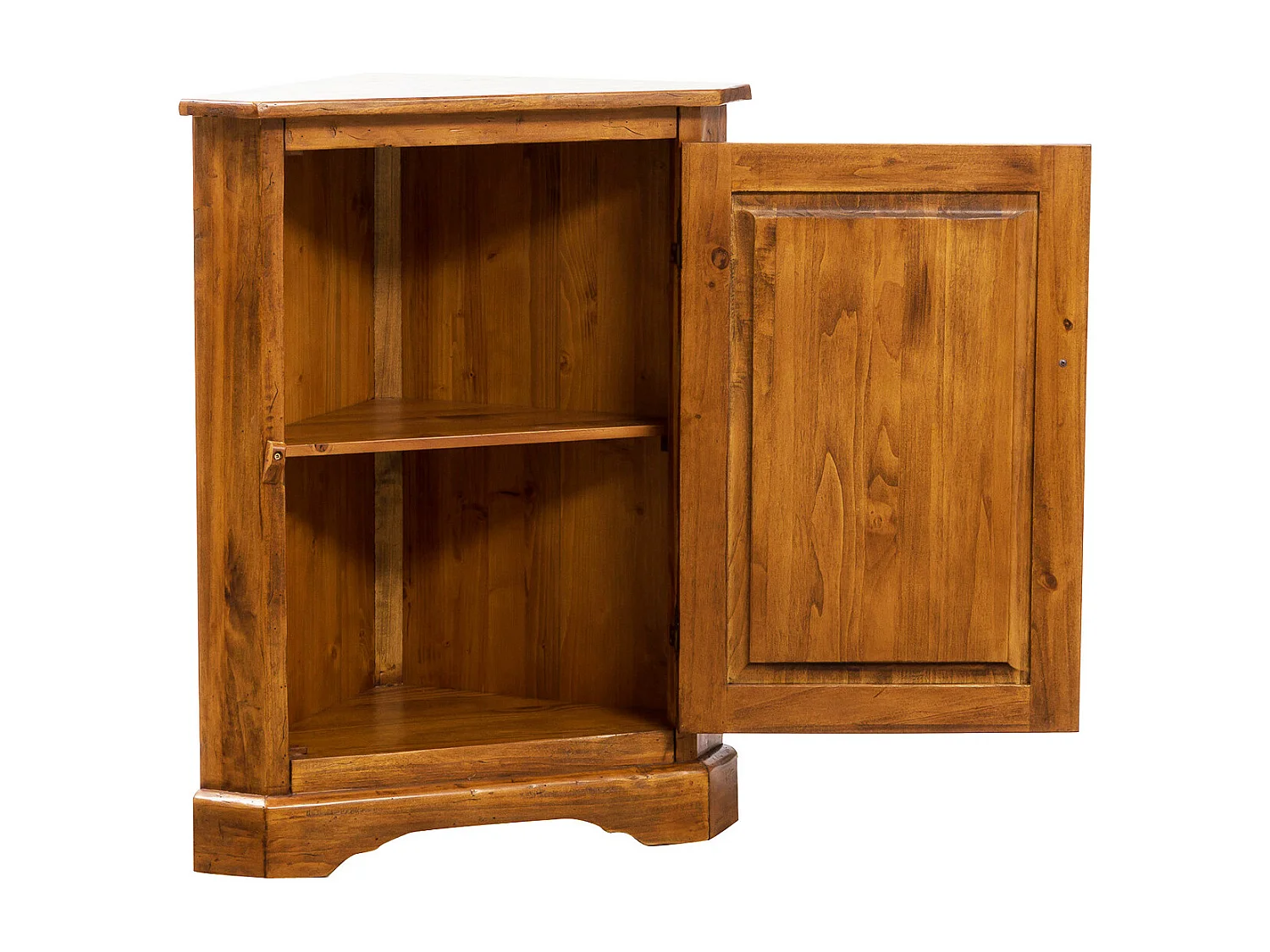 BISCOTTINI - Armoire - Bois massif finition antique naturelle - Armoire de rangement - Garde-robe et dressing - Armoire de jardin - Armoire vintage - 50x50x92 cm