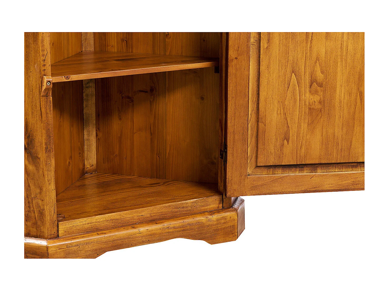 BISCOTTINI - Armoire - Bois massif finition antique naturelle - Armoire de rangement - Garde-robe et dressing - Armoire de jardin - Armoire vintage - 50x50x92 cm