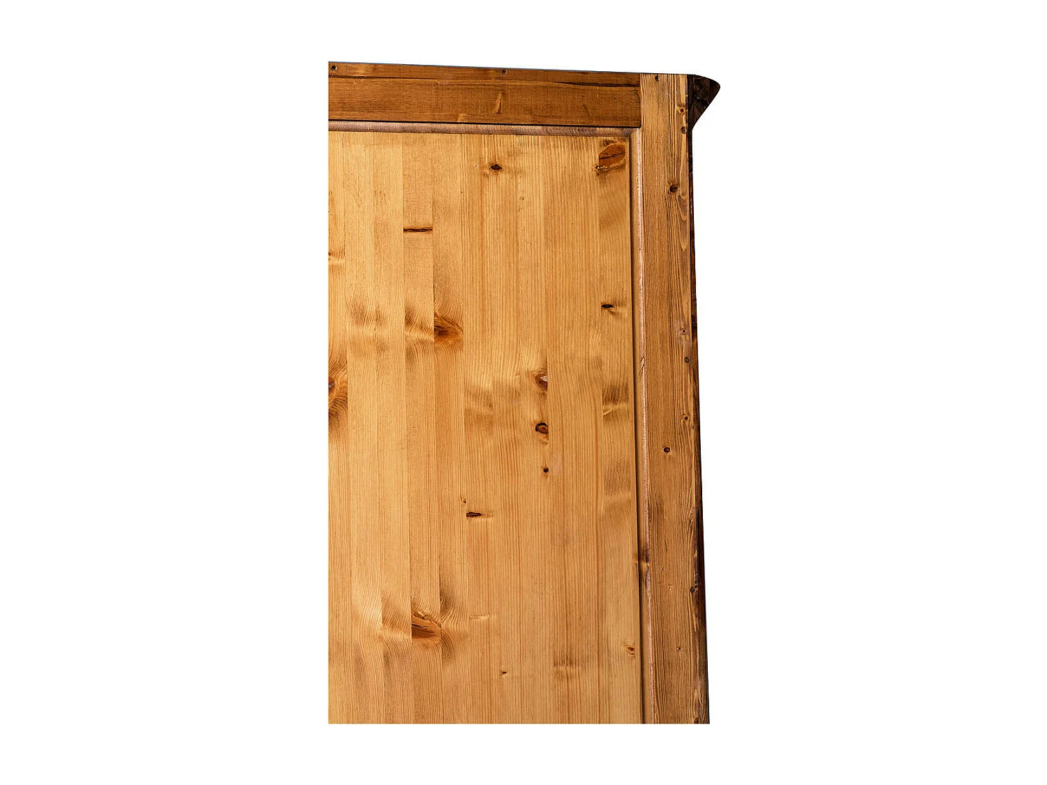 BISCOTTINI - Armoire - Bois massif finition antique naturelle - Armoire de rangement - Garde-robe et dressing - Armoire de jardin - Armoire vintage - 100x50x210 cm