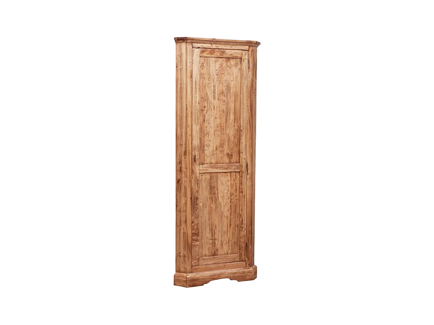 BISCOTTINI - Armoire - Bois massif finition antique naturelle - Armoire de rangement - Garde-robe et dressing - Armoire de jardin - Armoire vintage - 50x50x184 cm
