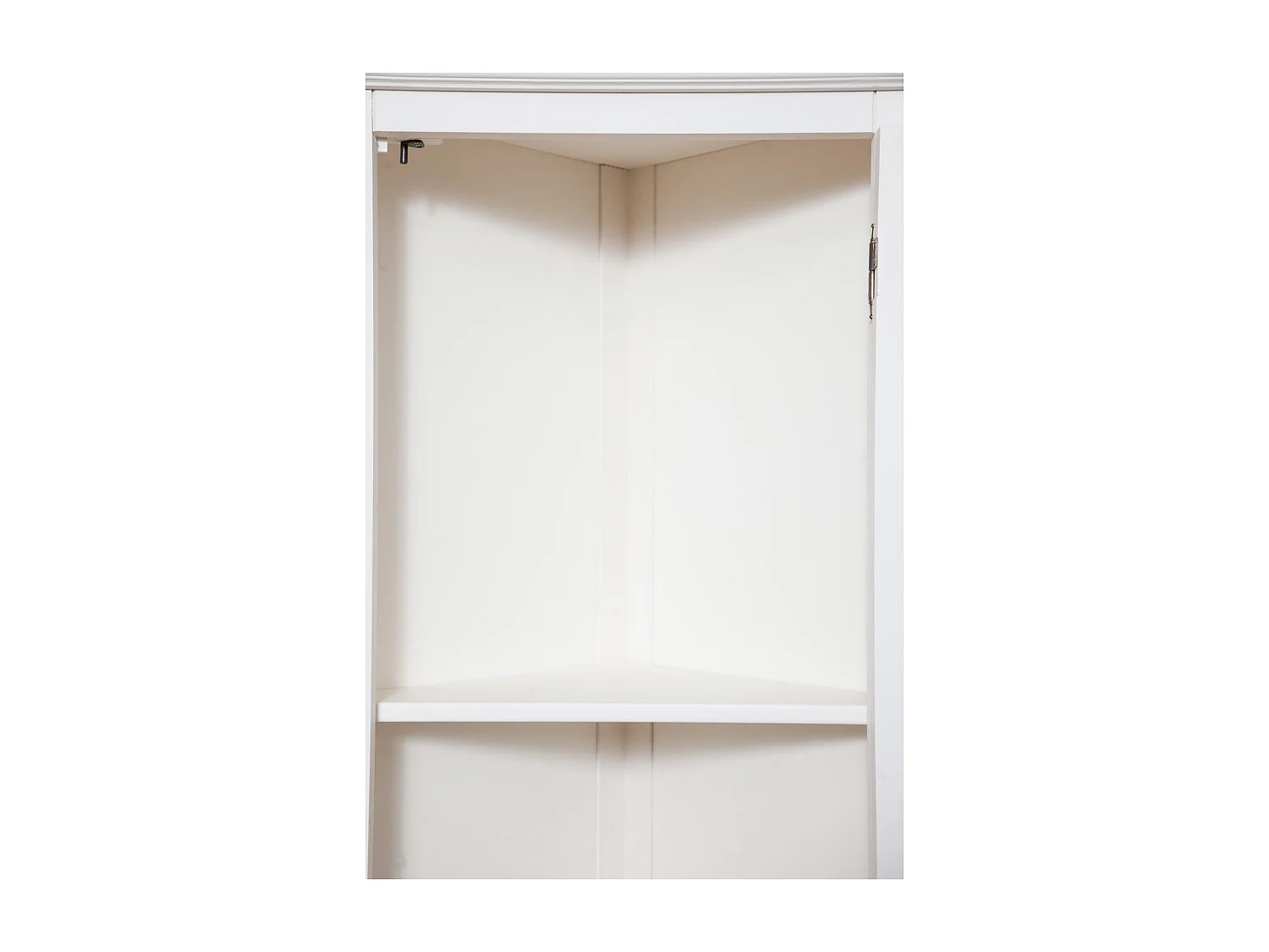 BISCOTTINI - Armoire - Bois massif finition blanc antique - Armoire de rangement - Garde-robe et dressing - Armoire de jardin - Armoire vintage - 50x50x184 cm
