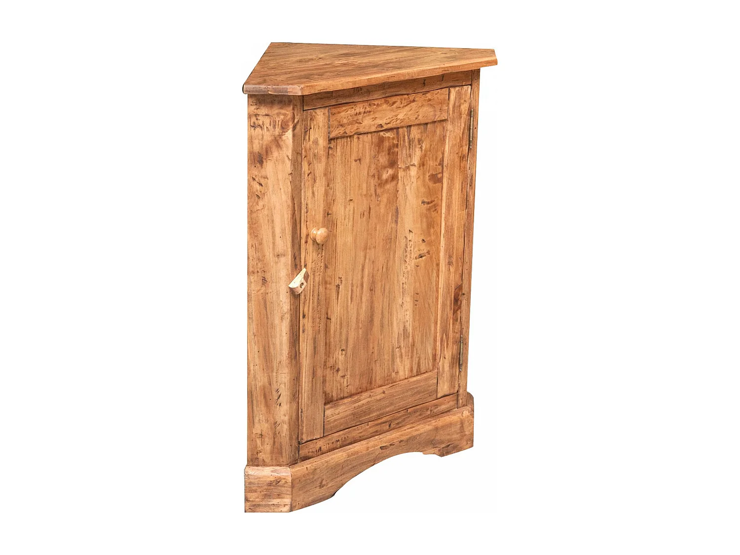 BISCOTTINI - Armoire - Bois massif finition antique naturelle - Armoire de rangement - Garde-robe et dressing - Armoire de jardin - Armoire vintage - 50x50x92 cm