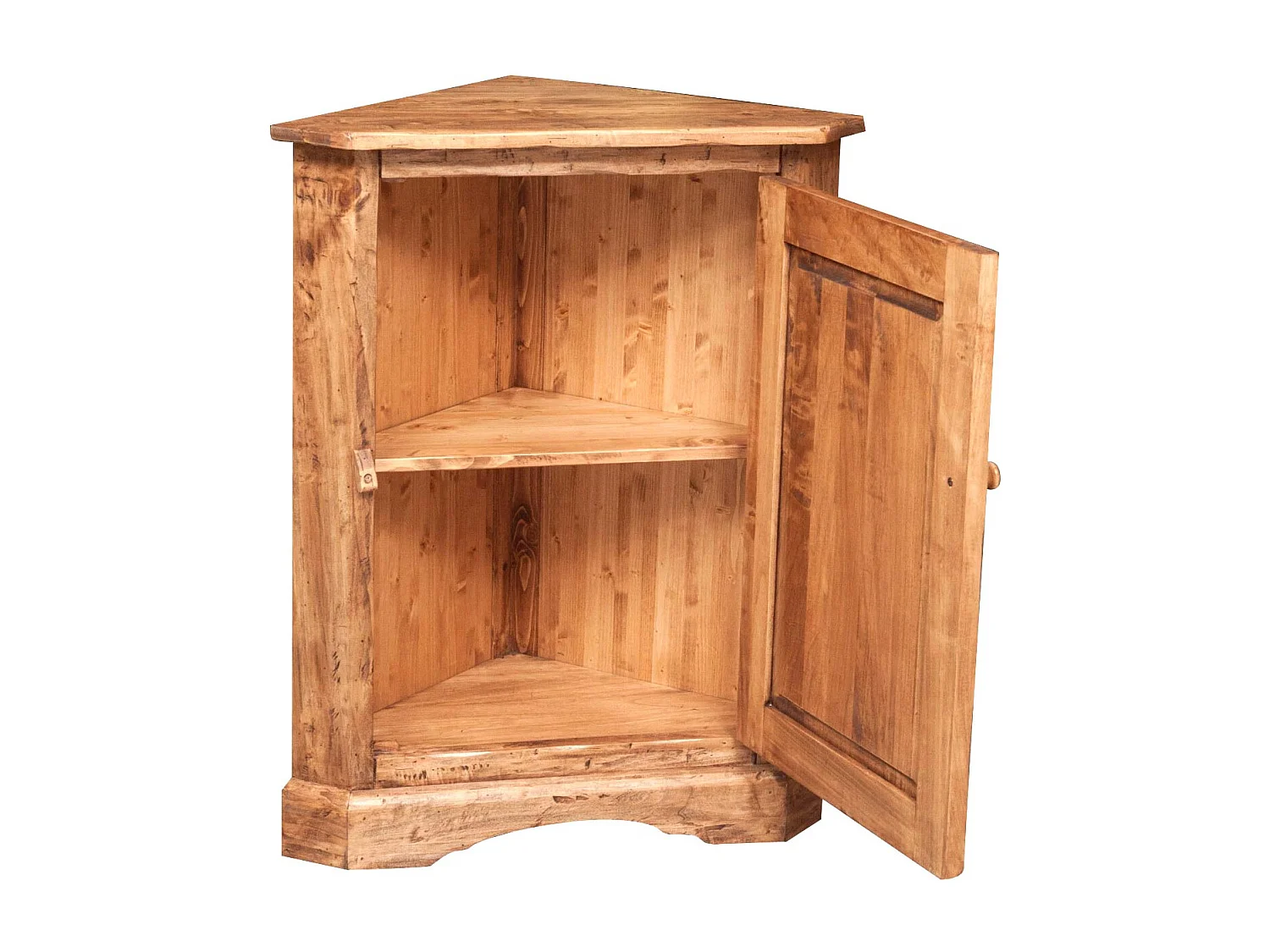 BISCOTTINI - Armoire - Bois massif finition antique naturelle - Armoire de rangement - Garde-robe et dressing - Armoire de jardin - Armoire vintage - 50x50x92 cm