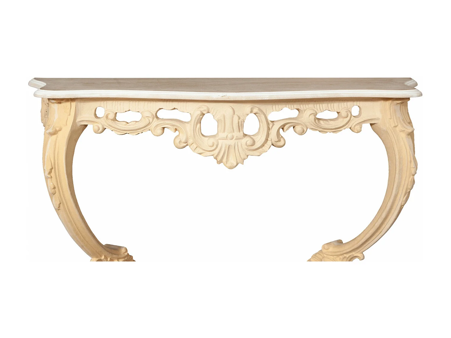BISCOTTINI Table Console en Bois - Table d'appoint Finition Antique - Table pour Salon et Entrée - 87x33x84cm