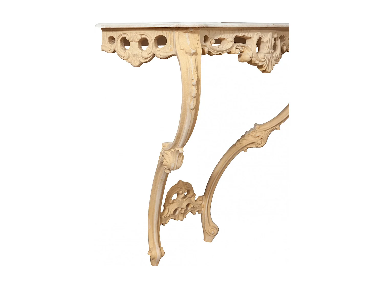 BISCOTTINI Table Console en Bois - Table d'appoint Finition Antique - Table pour Salon et Entrée - 87x33x84cm