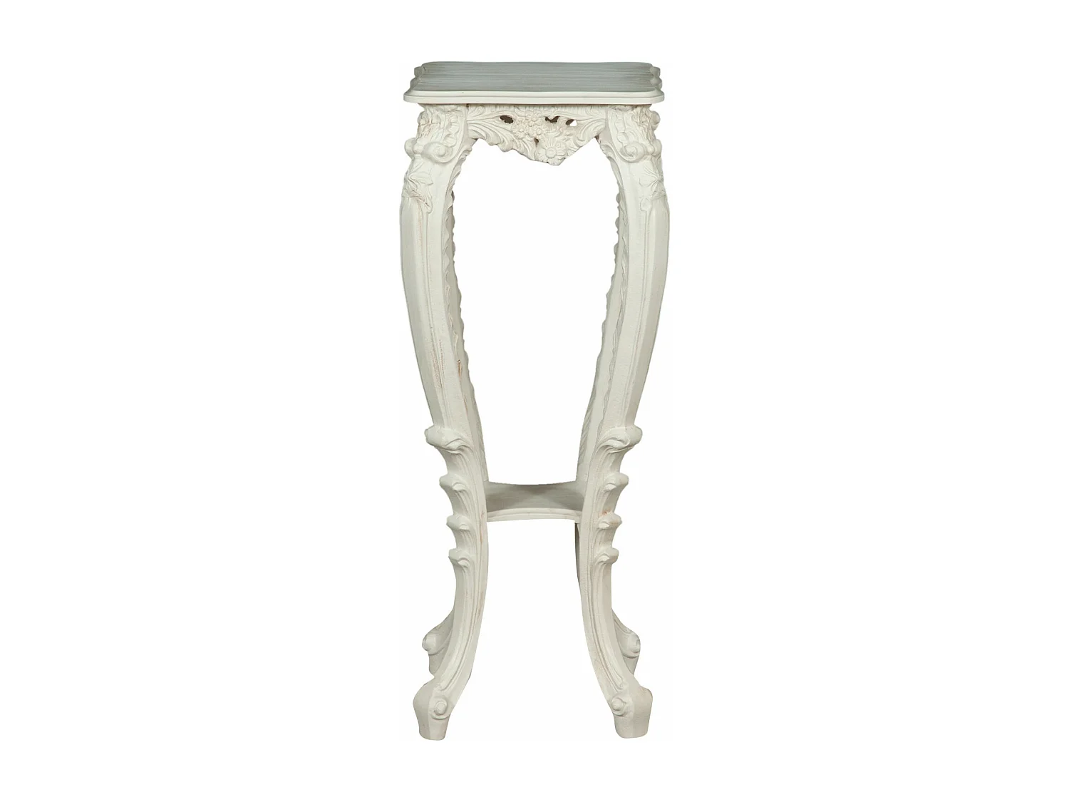 BISCOTTINI Console en bois - Finition blanche antique - Table d'appoint Décoratif - Pour Salon, Salle à manger, Cuisine - Table basse 37x34x87 cm