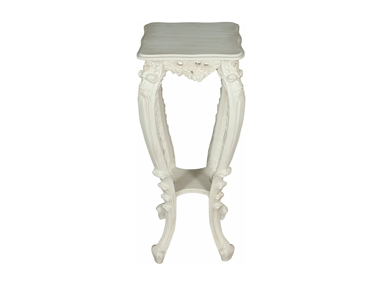 BISCOTTINI Console en bois - Finition blanche antique - Table d'appoint Décoratif - Pour Salon, Salle à manger, Cuisine - Table basse 37x34x87 cm