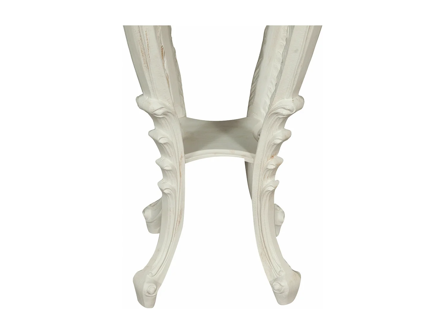 BISCOTTINI Console en bois - Finition blanche antique - Table d'appoint Décoratif - Pour Salon, Salle à manger, Cuisine - Table basse 37x34x87 cm