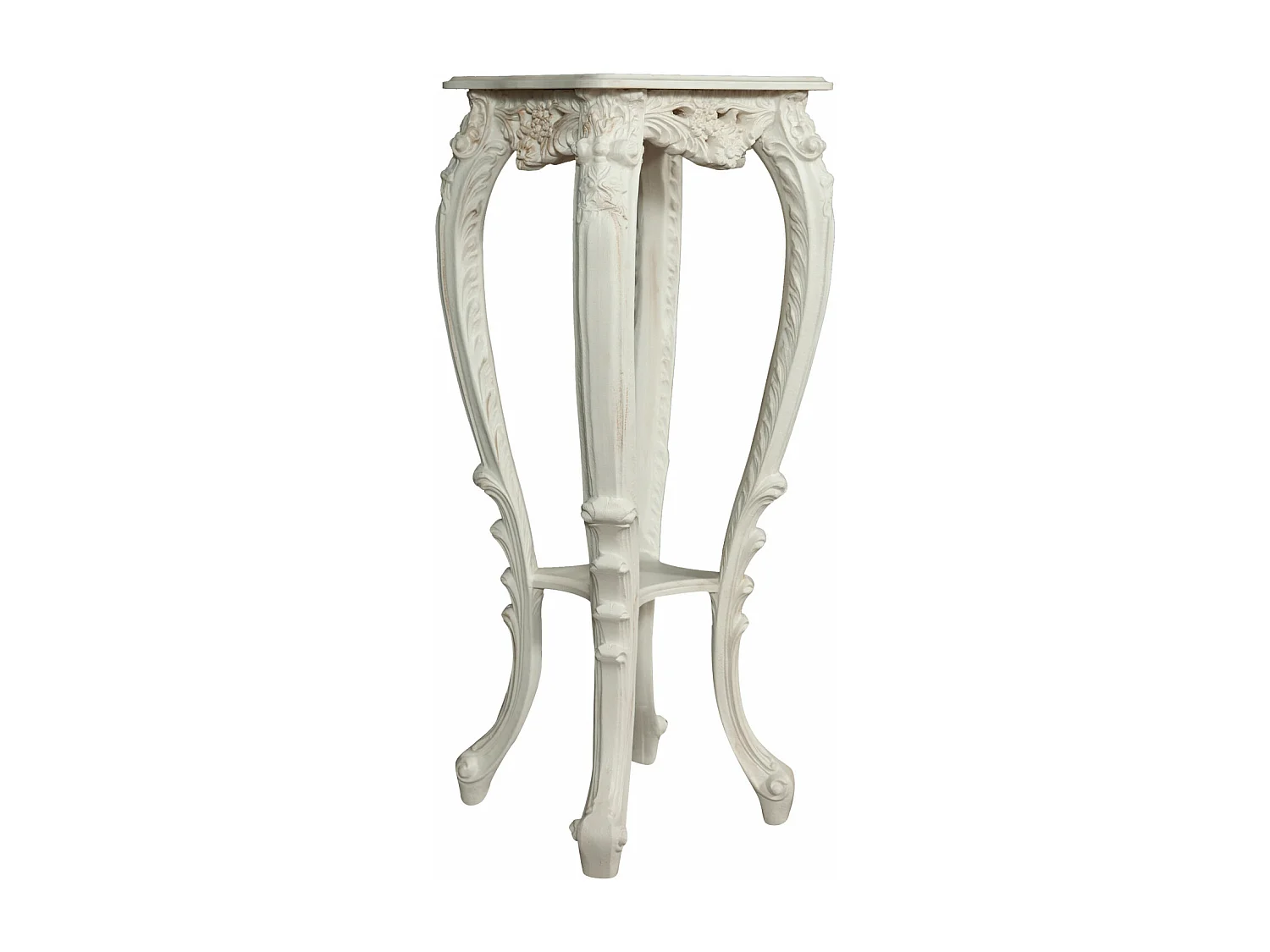 BISCOTTINI Console en bois - Finition blanche antique - Table d'appoint Décoratif - Pour Salon, Salle à manger, Cuisine - Table basse 37x34x87 cm