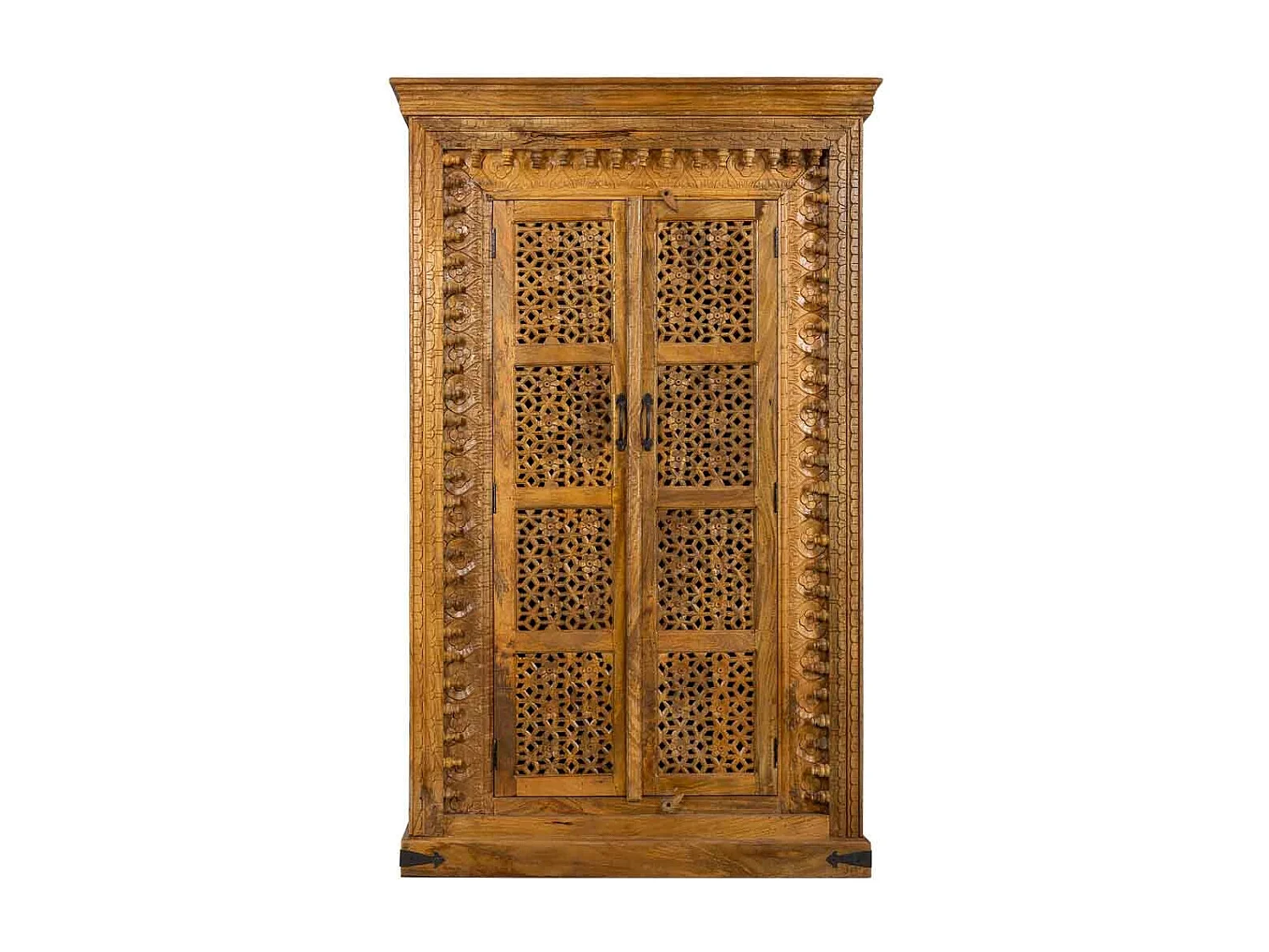 Schrank aus braunem Holz 110x45x180