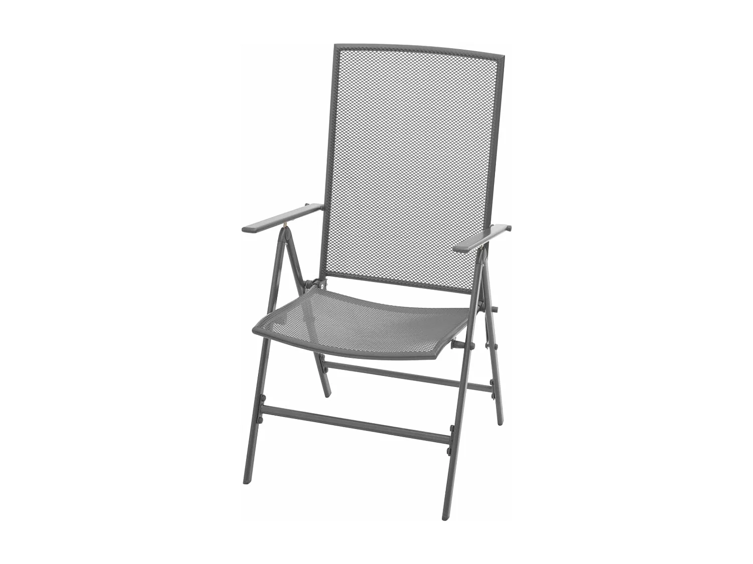 Ensemble de chaises de jardin inclinables 3 pièces anthracite