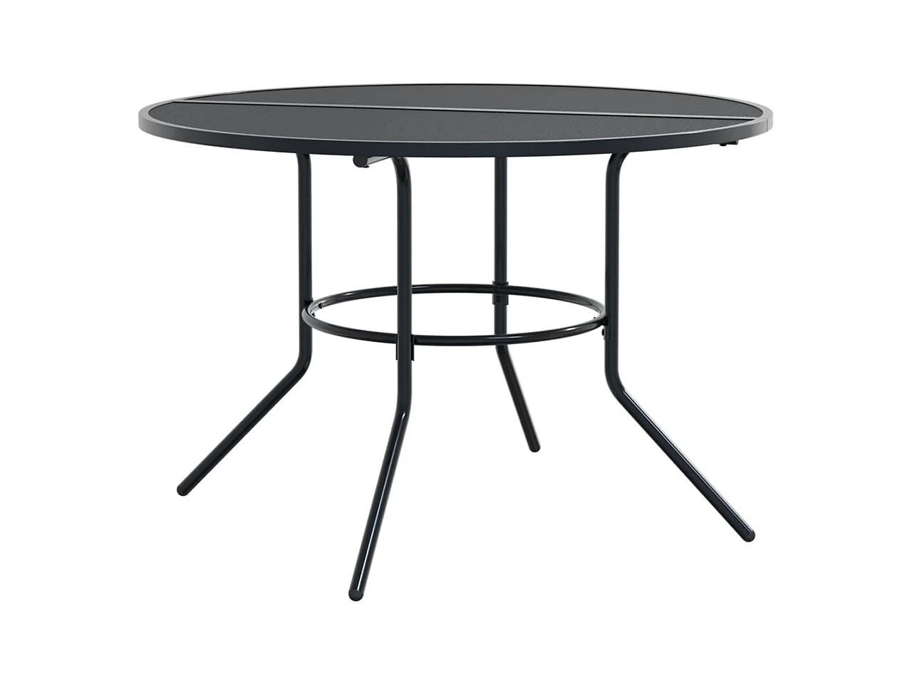 Ensemble de chaises de jardin empilables 7 pièces anthracite