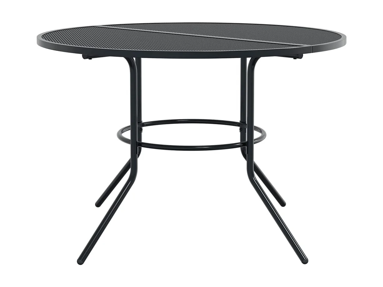 Ensemble de chaises de jardin empilables 5 pièces anthracite