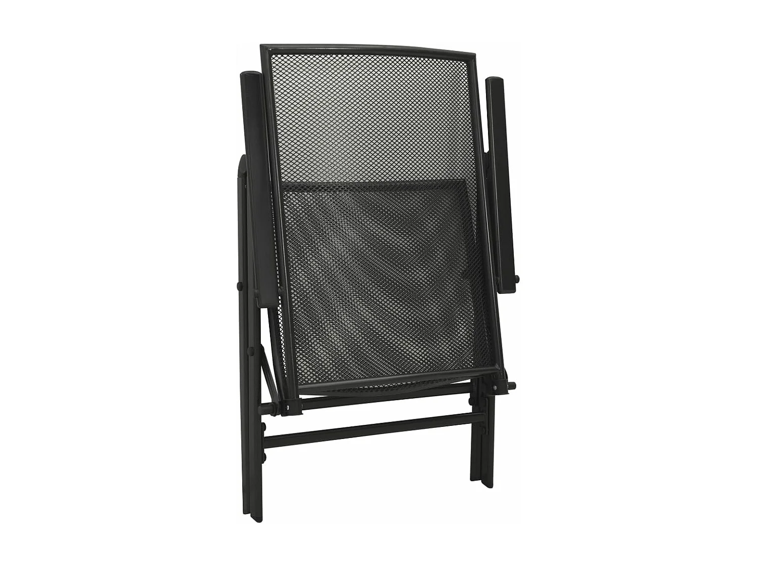 Ensemble de chaises de jardin inclinables 5 pièces anthracite