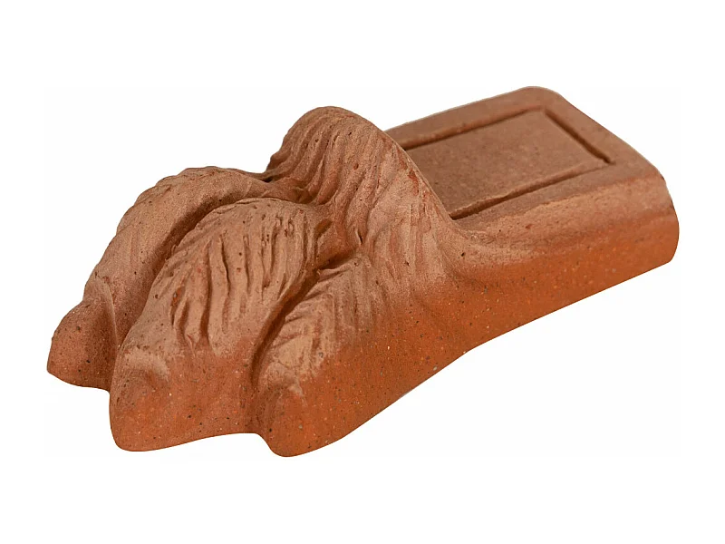 BISCOTTINI Soucoupes Patte de Lion - Terre cuite - Argile toscane - Fait main - Pots de fleurs - Jardinières -  jardin - 7 x 11.5 x 5.5 cm - Lot de 12