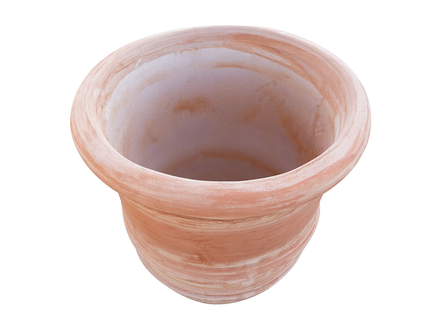 BISCOTTINI Vase - Finition Terre Cuite - Pot de Fleurs - Jardinière - Vase de Jardin - Extérieur - Terrasse - Balcon - 50x50x44 cm