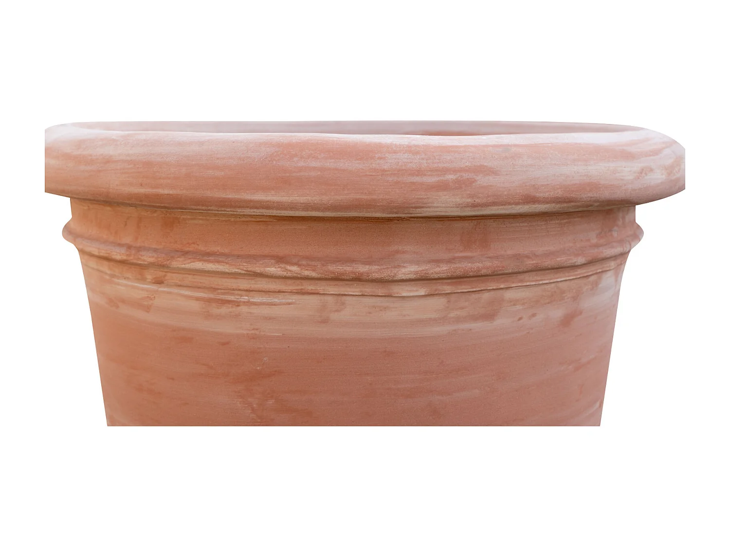 BISCOTTINI Vase - Finition Terre Cuite - Pot de Fleurs - Jardinière - Vase de Jardin - Extérieur - Terrasse - Balcon - 50x50x44 cm