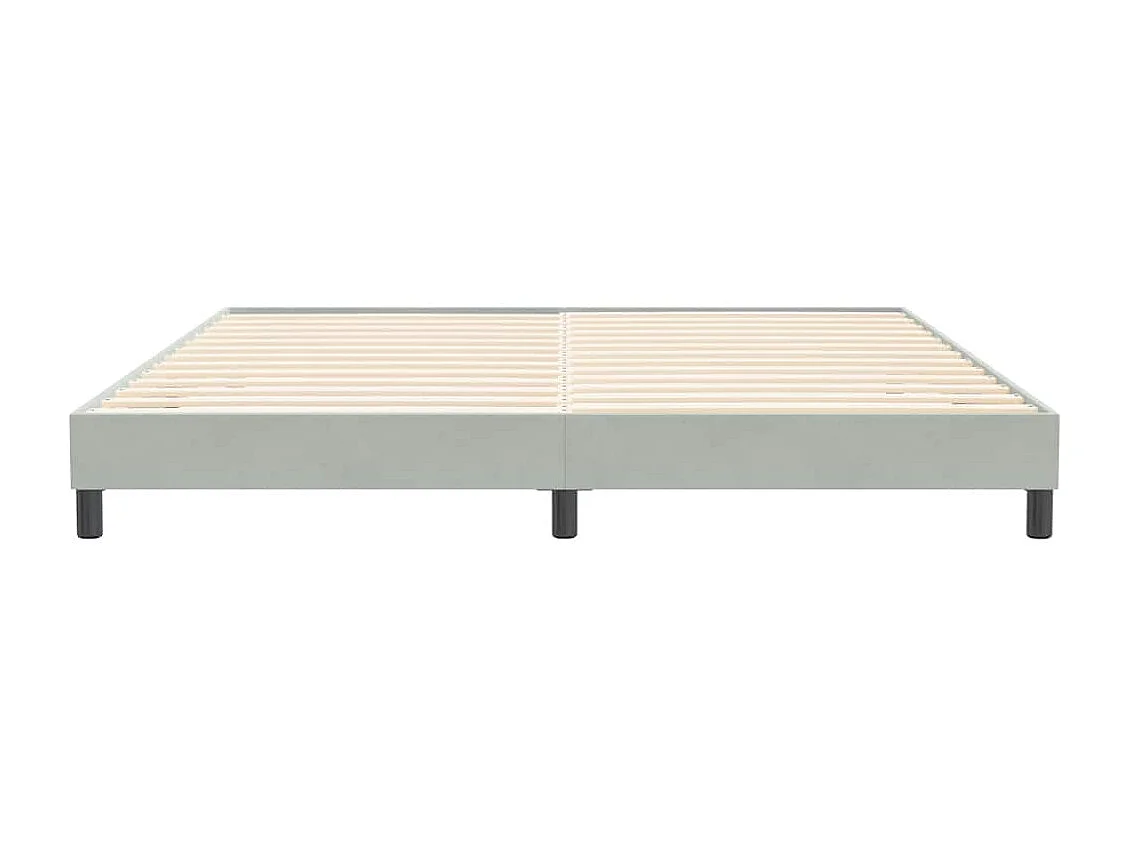 Sommier à lattes de lit sans matelas gris clair 200x220 cm