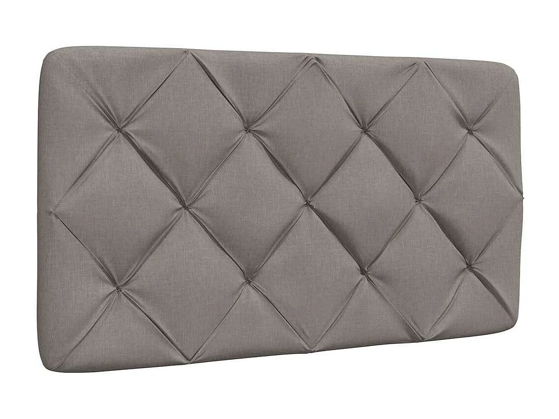 Bedframe met LED zonder matras 80x200 cm stof taupe