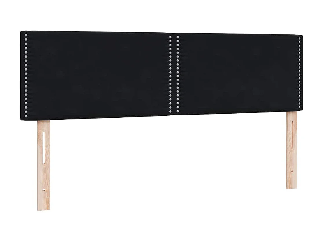 Cama com molas/colchão 140x220 cm veludo preto