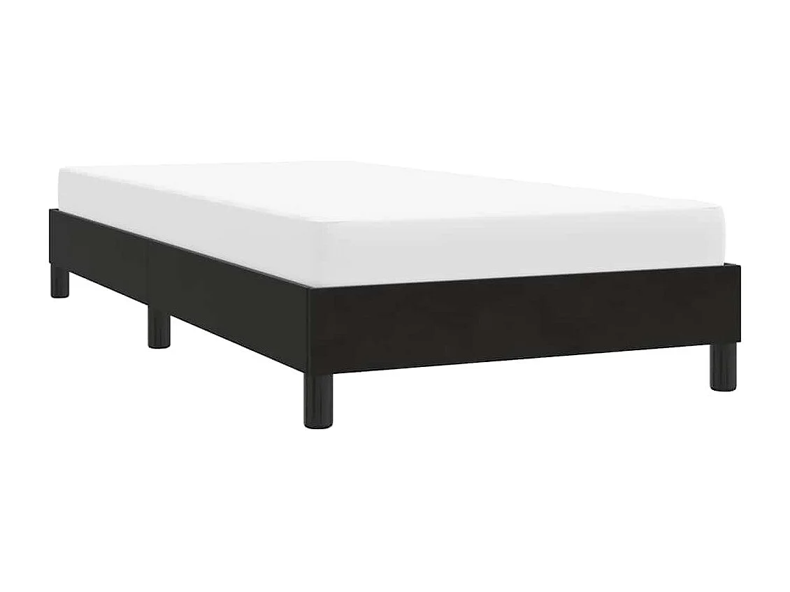 Bedframe zonder matras 100x220 cm fluweel zwart
