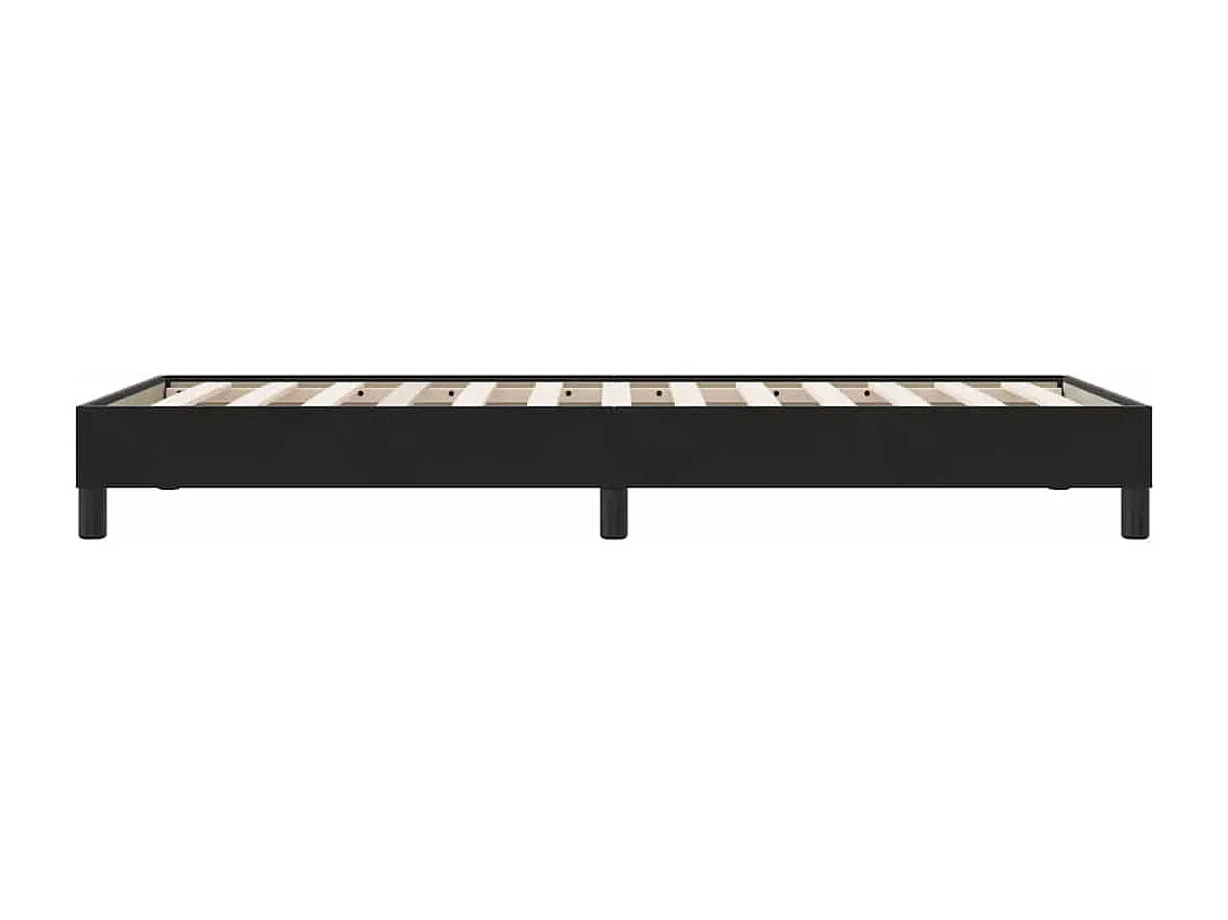 Cadre de lit sans matelas noir 100x220 cm velours
