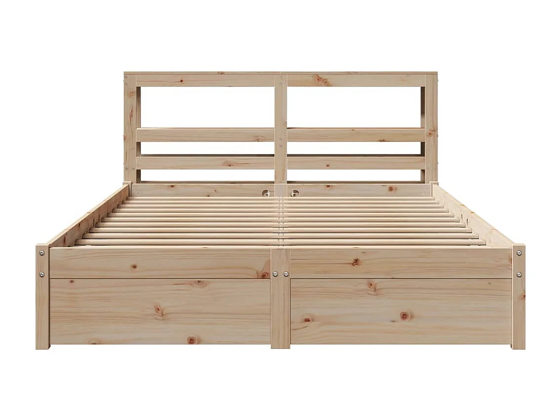 Cadre de lit avec tête de lit sans matelas 140x200 cm