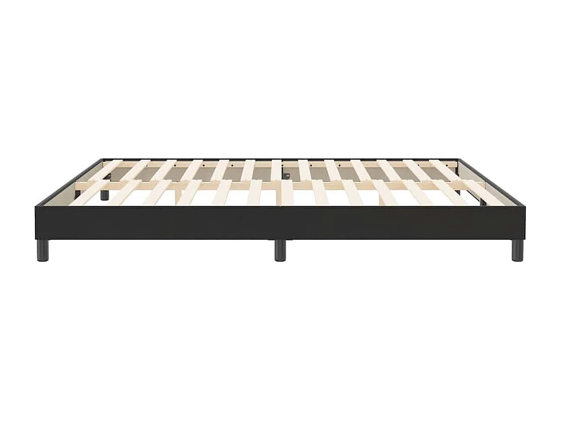 Estrutura de cama sem colchão 200x220 cm veludo preto