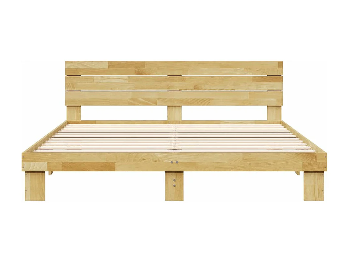 Cadre de lit avec tête de lit sans matelas 180 x 200 cm