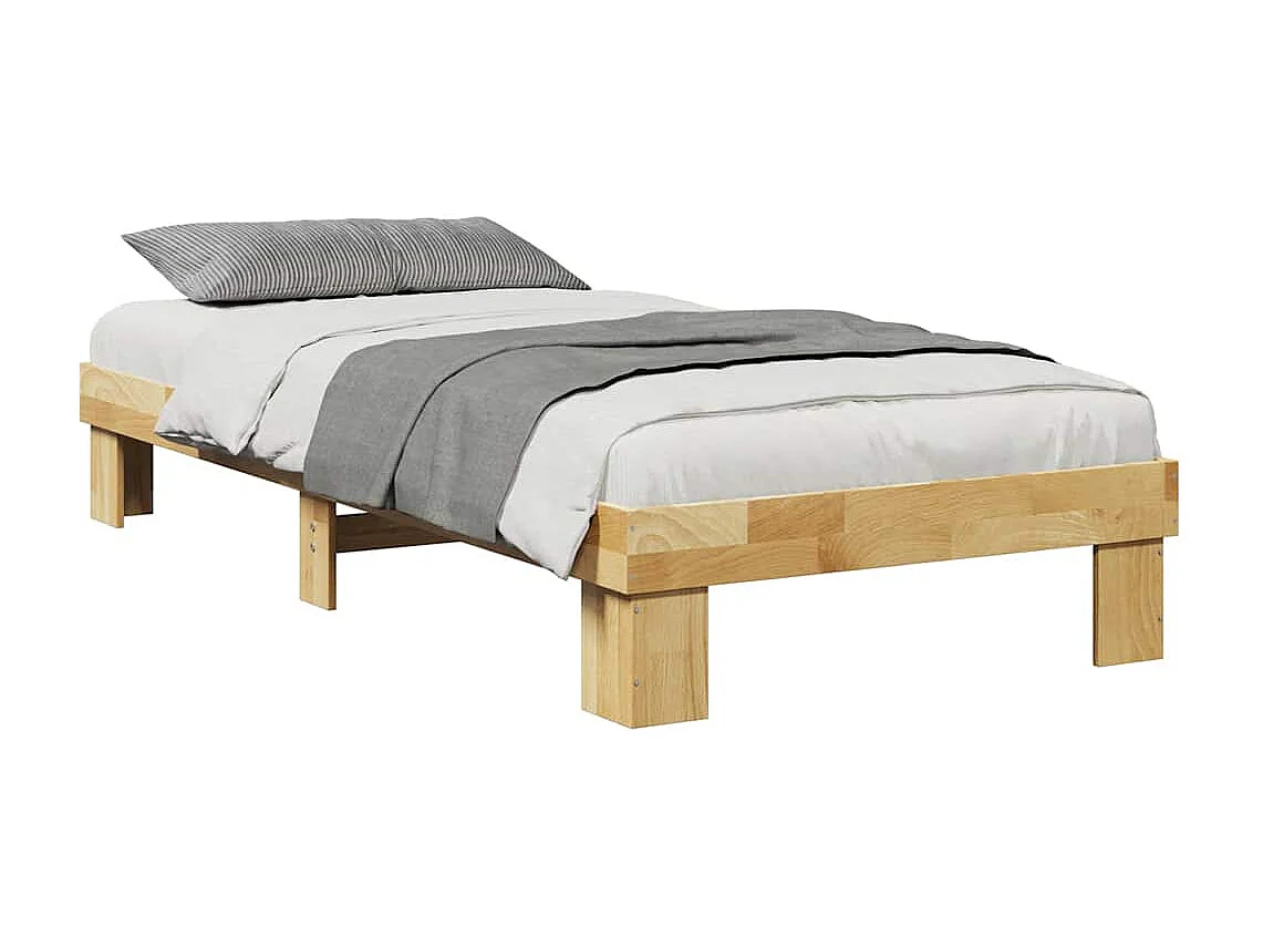 Bedframe zonder matras 90x190 cm massief hout eiken