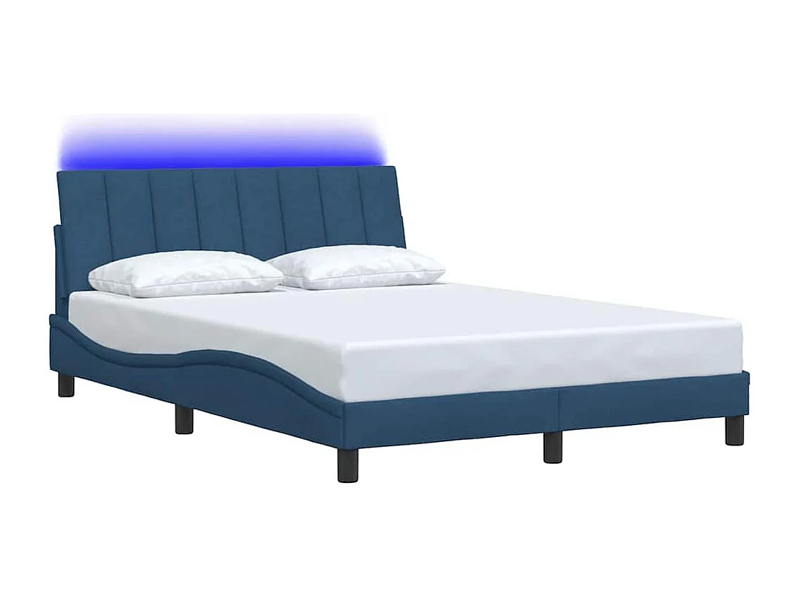 Bedframe zonder matras "Hanko" 120x200 cm stof crèmekleurig