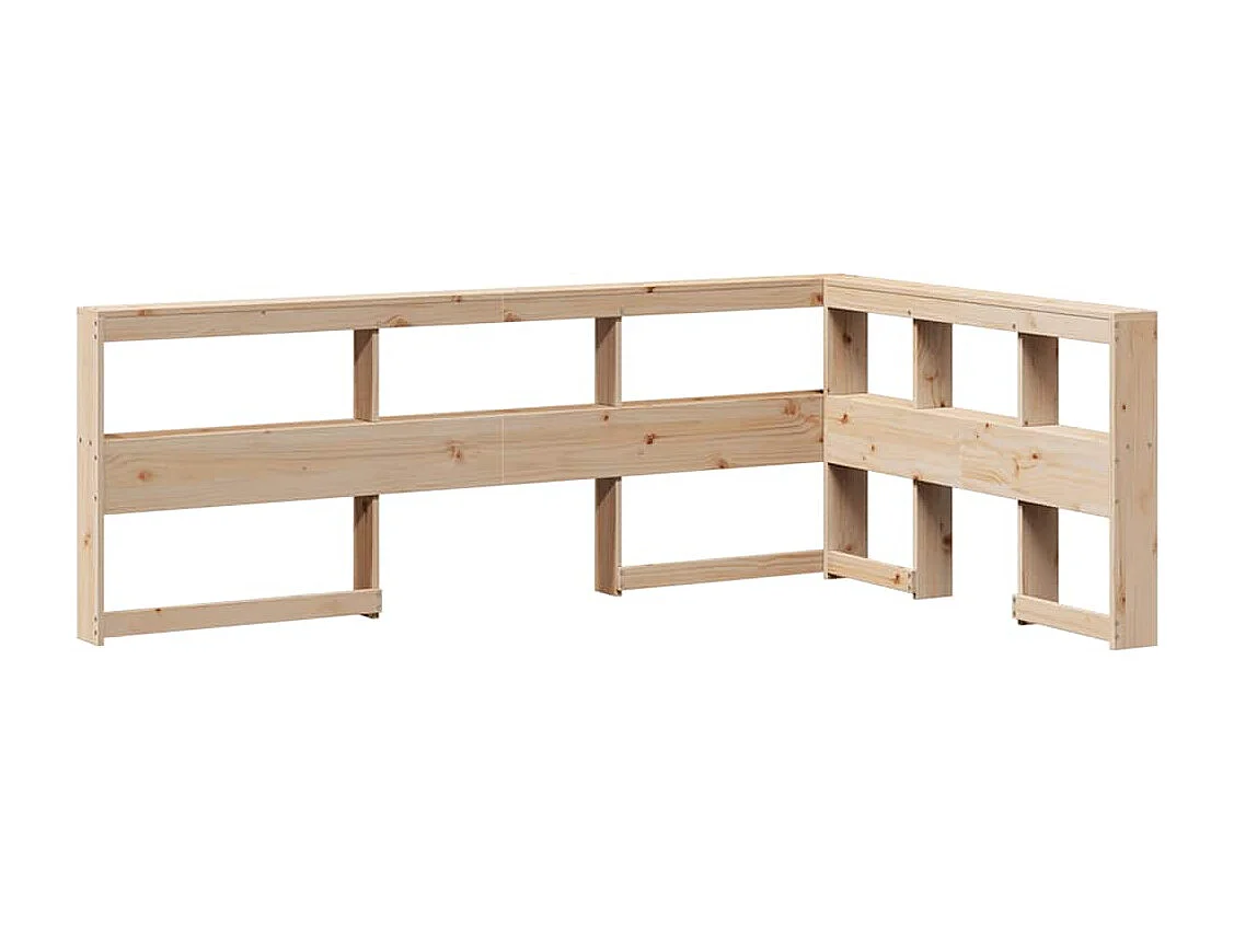 Cama com estante sem colchão 135x190 cm pinho maciço