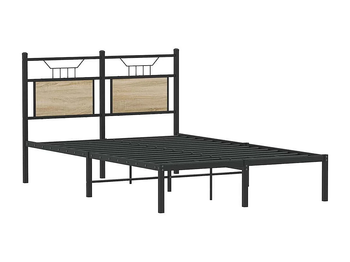 Cadre de lit sans matelas chêne sonoma 120x190 cm