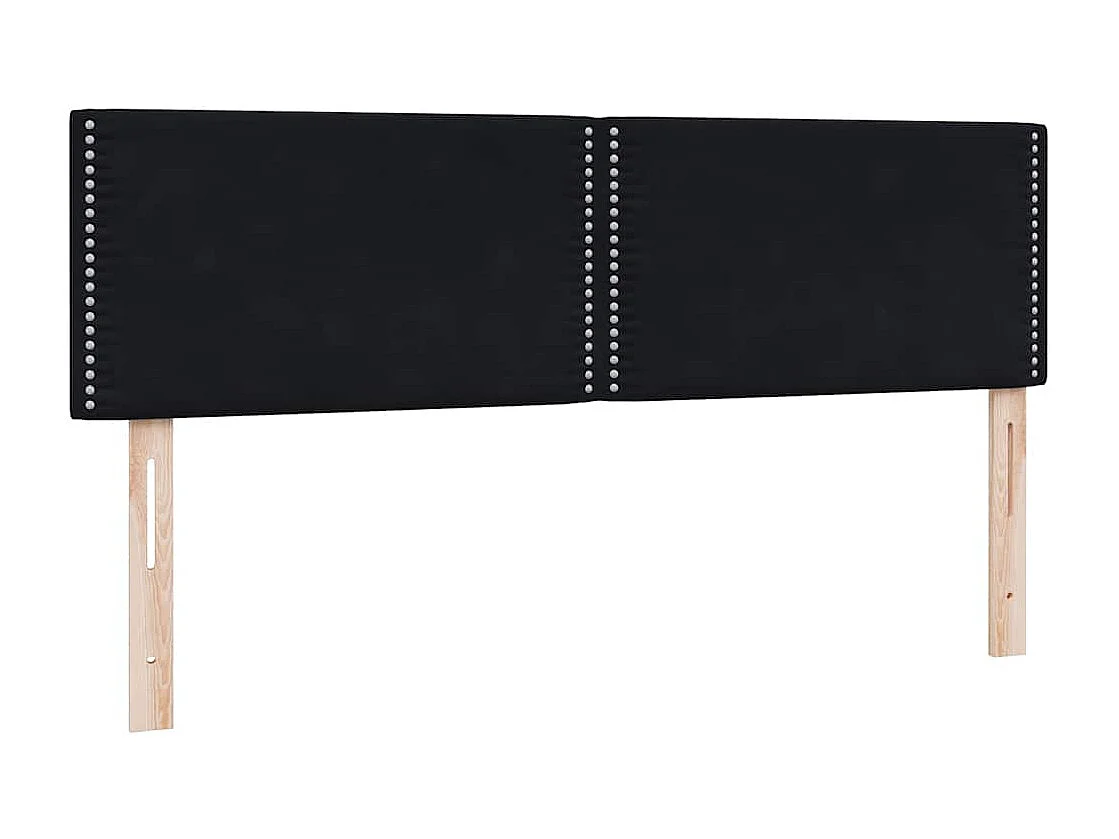 Cama com molas/colchão 140x220 cm veludo preto