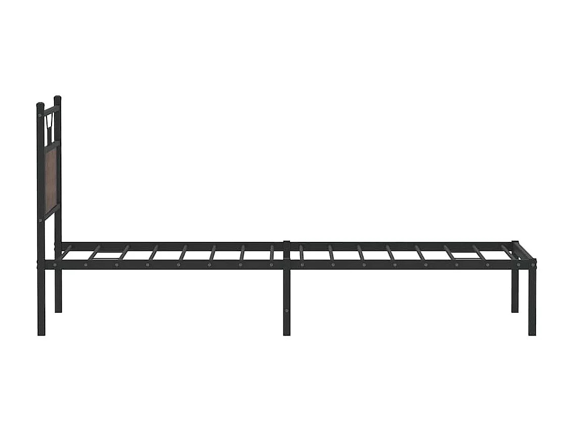 Cadre de lit sans matelas chêne marron 90x200cm bois ingénierie