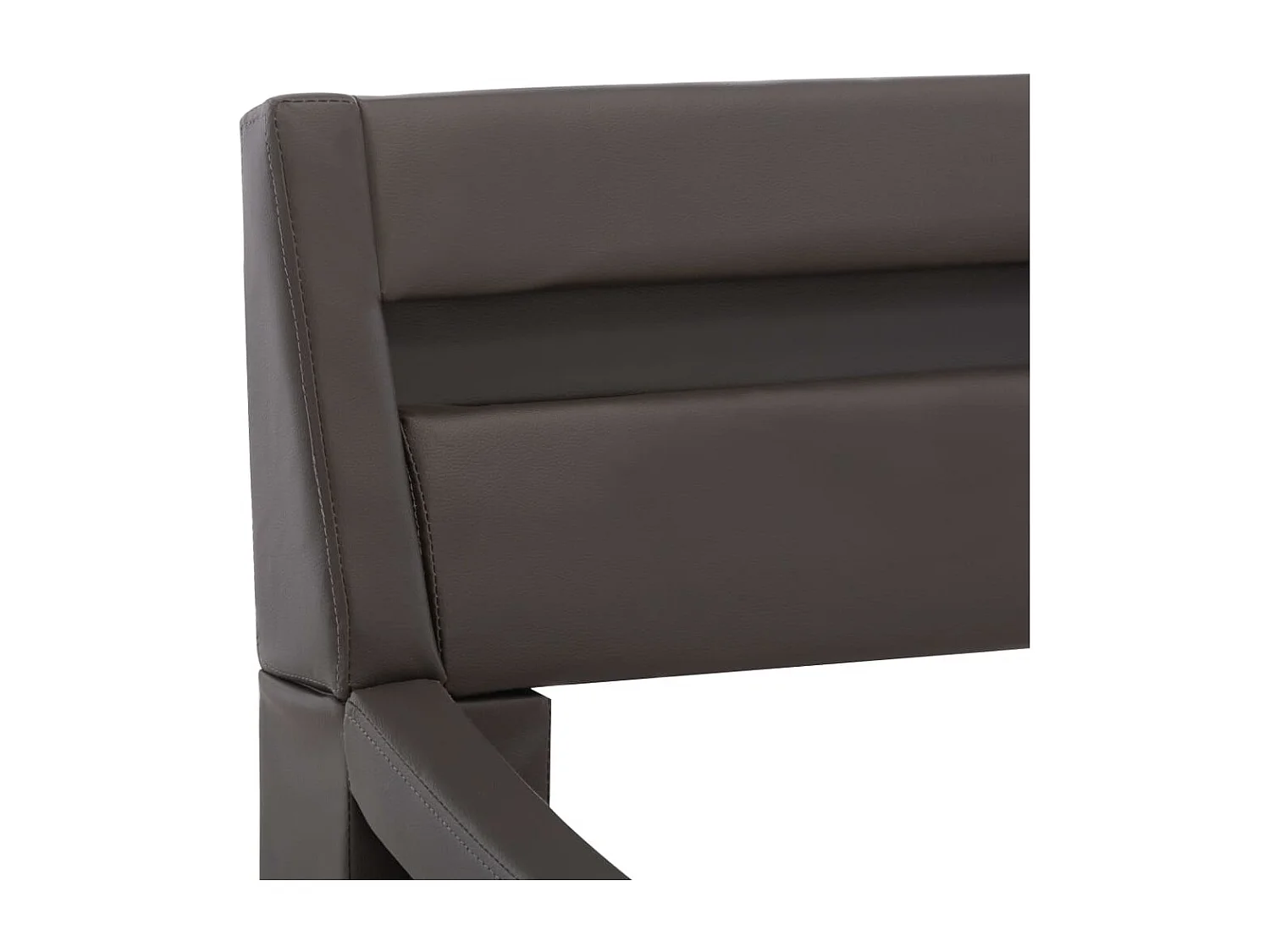 Cadre de lit avec LED Gris Similicuir 180 x 200 cm